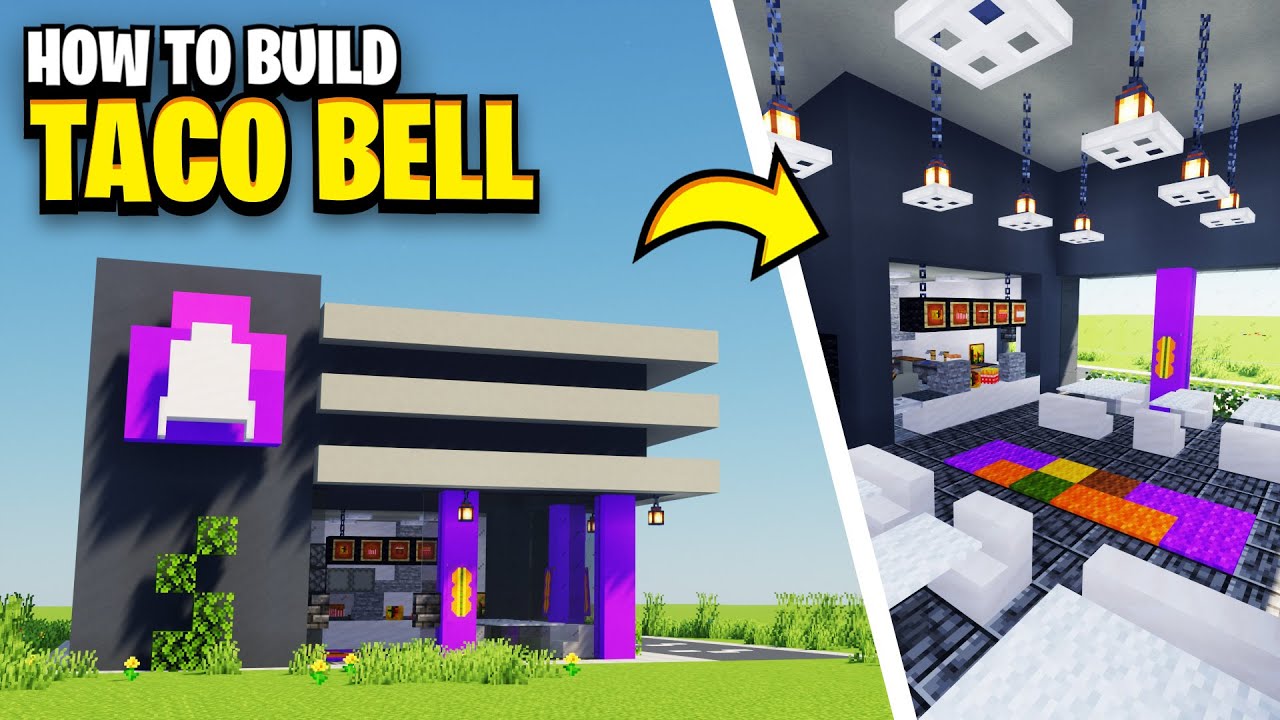 How To Build A TACO BELL In Minecraft!