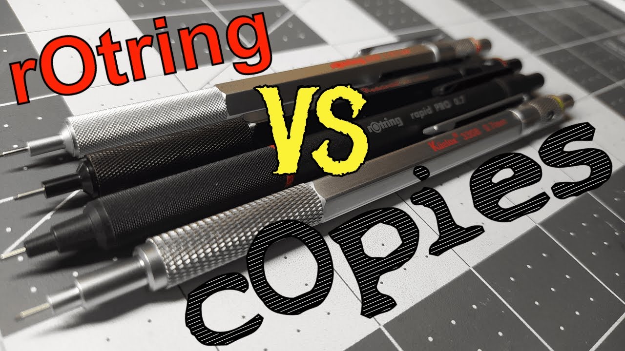 Rotring 600 and Rapid Pro VS Redcircle and Kuelox 3308 Mechanical Pencils! Are they good copies?