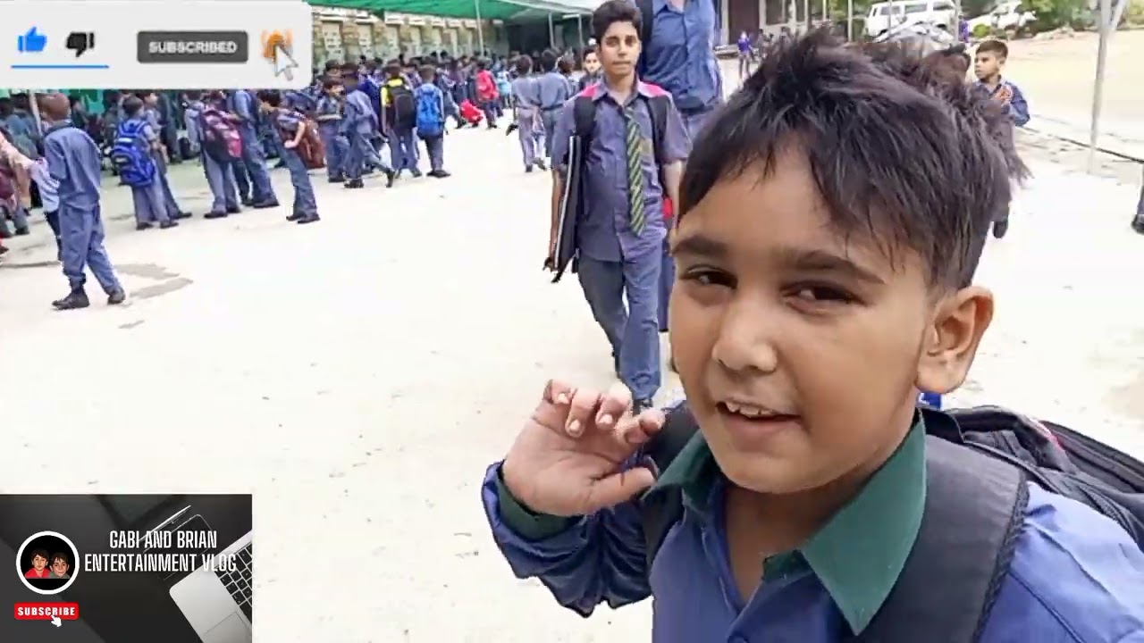 1st Day to  school in st.patrick high school Karachi