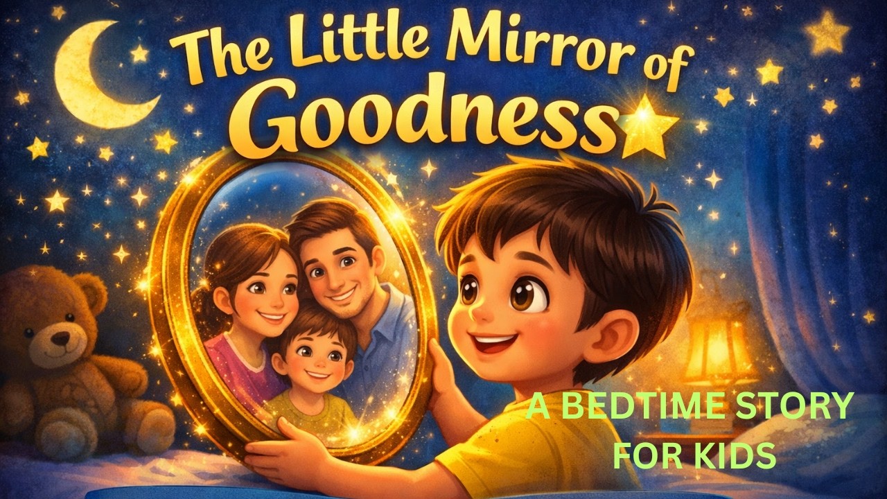 The Little Mirror of Goodness 🌟 | Bedtime Story About Learning Moral Values from Parents | Kids Fun