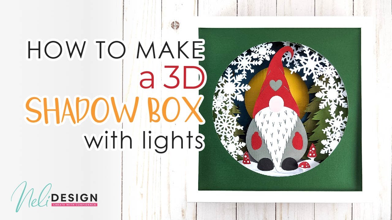 Как легко создать 3D-коробку с тенью и светом с помощью Cricut
