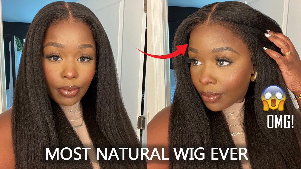 I Finally Found A REALISTIC Glueless Wig! Textured Edges 4C Hair Most Natural Wig EVER!!