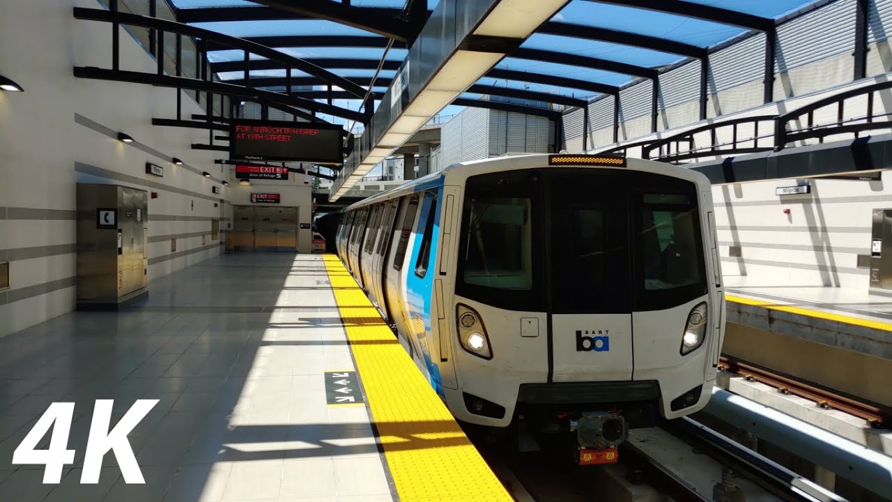⁴ᴷ⁶⁰ BART: Fleet of the Future and Legacy Trains at Milpitas (First Day of Service)