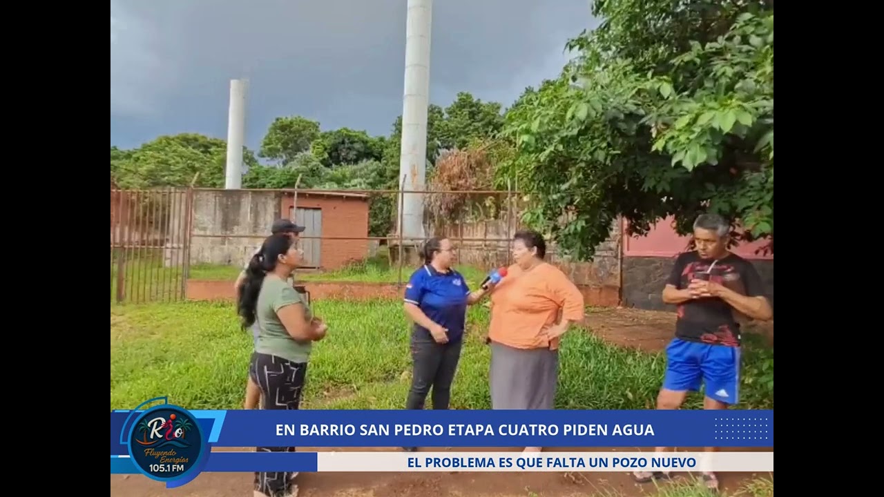 EN BARRIO SAN PEDRO ETAPA CUATRO PIDEN AGUA