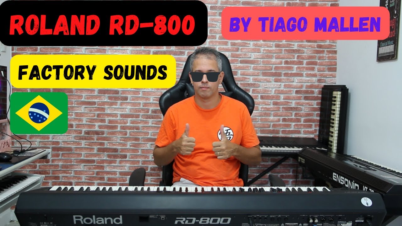 ROLAND RD-800 (FACTORY SOUNDS)  ANO : 2013  by TIAGO MALLEN #rolandrd800