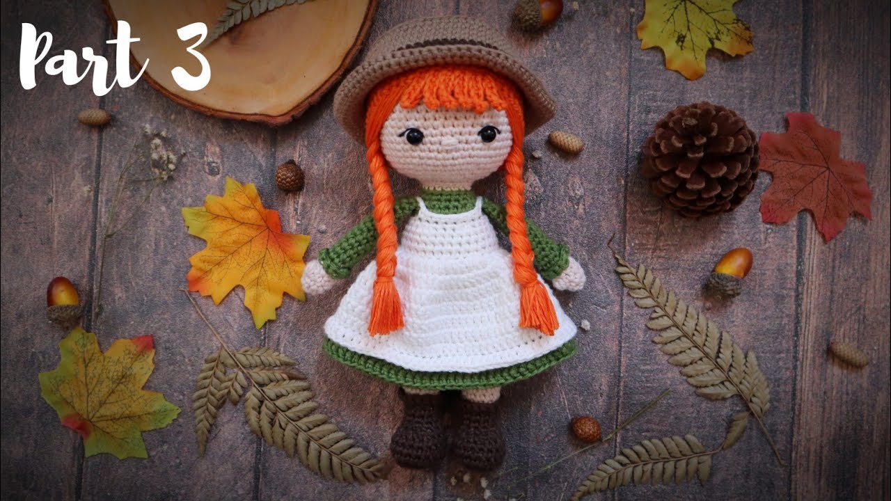 ANNE | PART 3 | HAIR CAP, HAT | HOW TO CROCHET | AMIGURUMI TUTORIAL