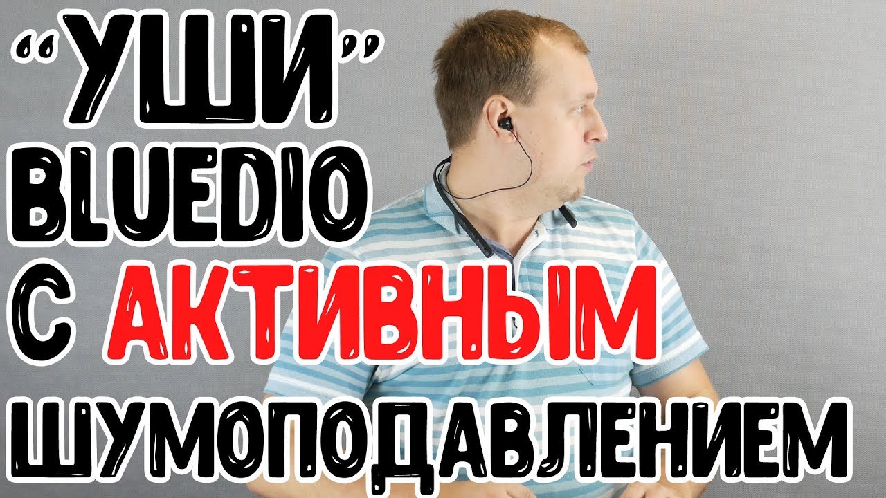 Компактные наушники с АКТИВНЫМ шумоподавлением - Bluedio TN2
