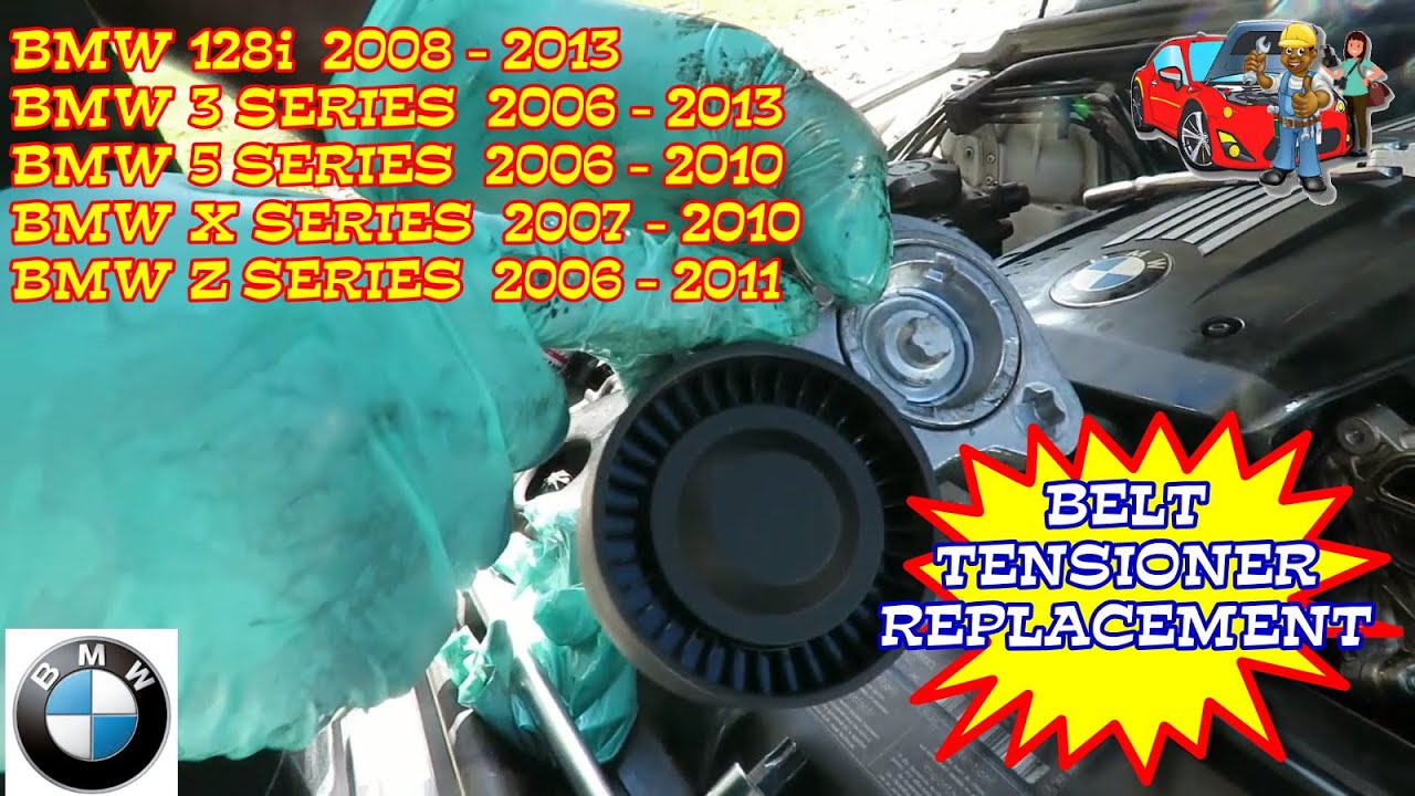 BMW 325i 325xi 328i 328xi 528i 528xi 530i 530xi x3 z4 Belt Tensioner Replacement