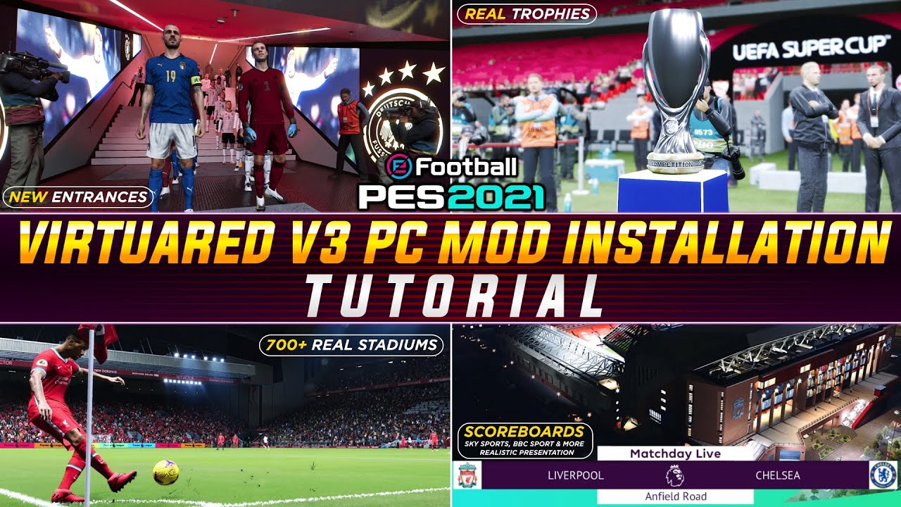 VirtuaRed V3 Mod Install Tutorial - EASY Step-by-Step Guide for BEST Mod [DP7] | eFootball PES 2021