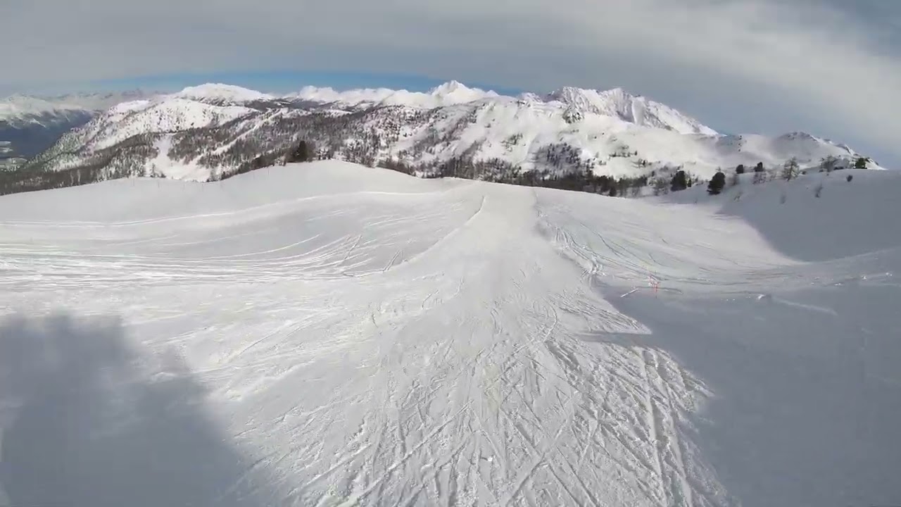 Vialattea:Piste 100 Nera + 100 Alta Variante + 100 Bis Claviere
