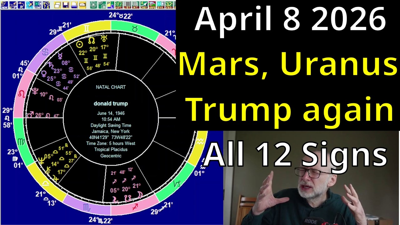 Wed Apr. 8 2026 astrology: ALL 12 SIGNS, Mars sextile Uranus