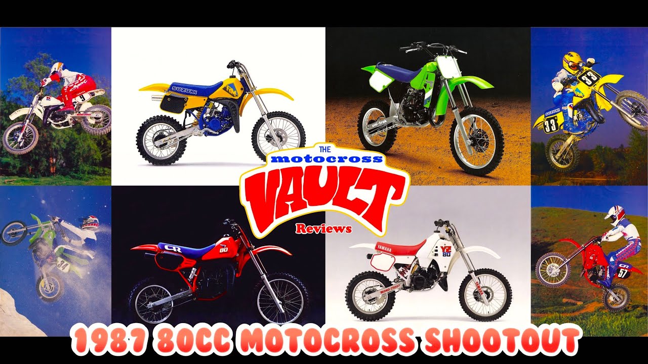 1987 80cc Motocross Shootout | CR80 vs YZ80 vs RM80 vs KX80