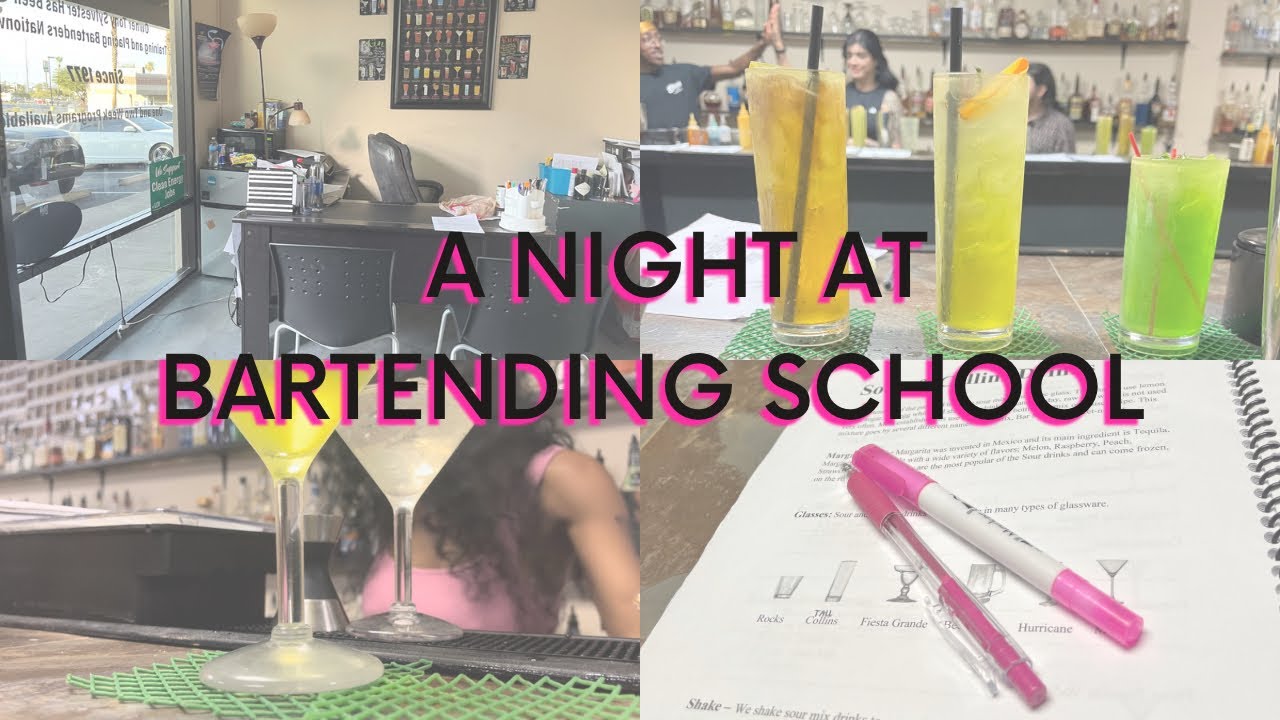 COME WITH ME TO BARTENDER SCHOOL ! ( LAS VEGAS BARTENDING GIRL)
