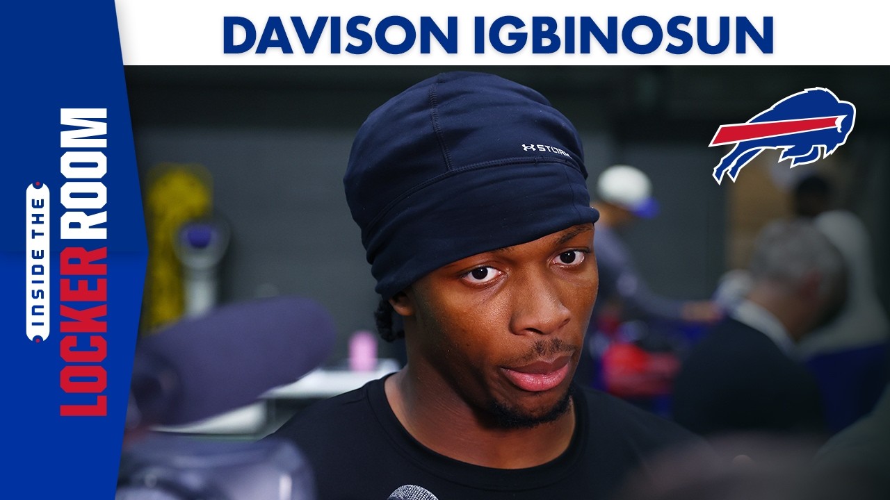 Davison Igbinosun Met With The Media After Practice | Buffalo Bills