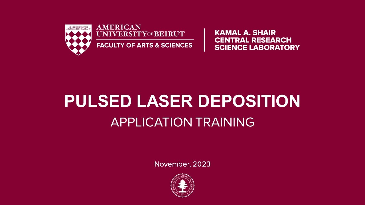 Pulsed Laser Deposition - Application Training