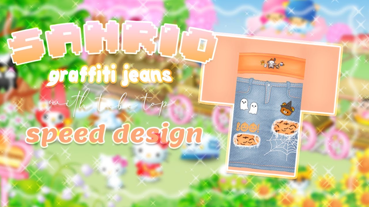 roblox speed design I sanrio graffiti jeans ｡:°ஐ