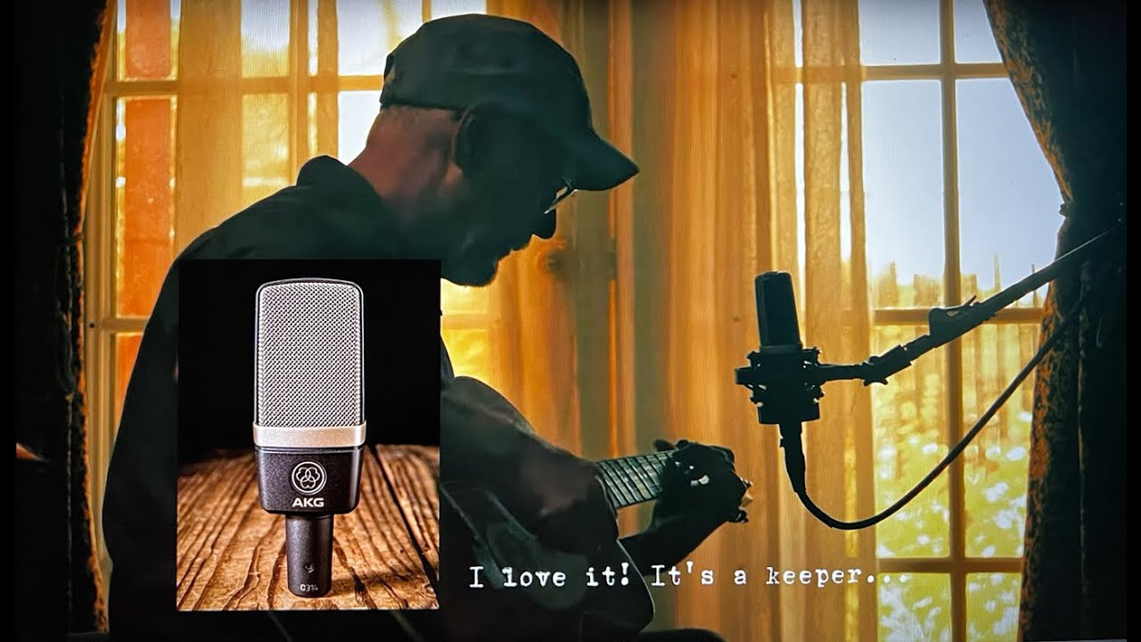 Singing in to the AKG C314 Microphone
