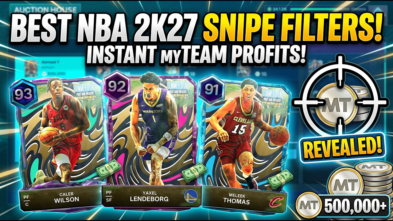 ЛУЧШИЕ фильтры для снайпинга в NBA 2K27, чтобы ЗАРАБОТАТЬ MT в MyTeam!