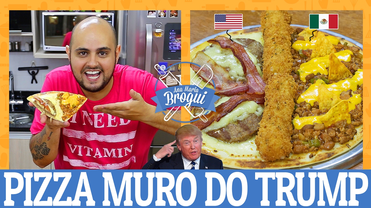 COMO FAZER A PIZZA MURO DO DONALD TRUMP | Donald Trump's Pizza Wall | #AnaMariaBrogui