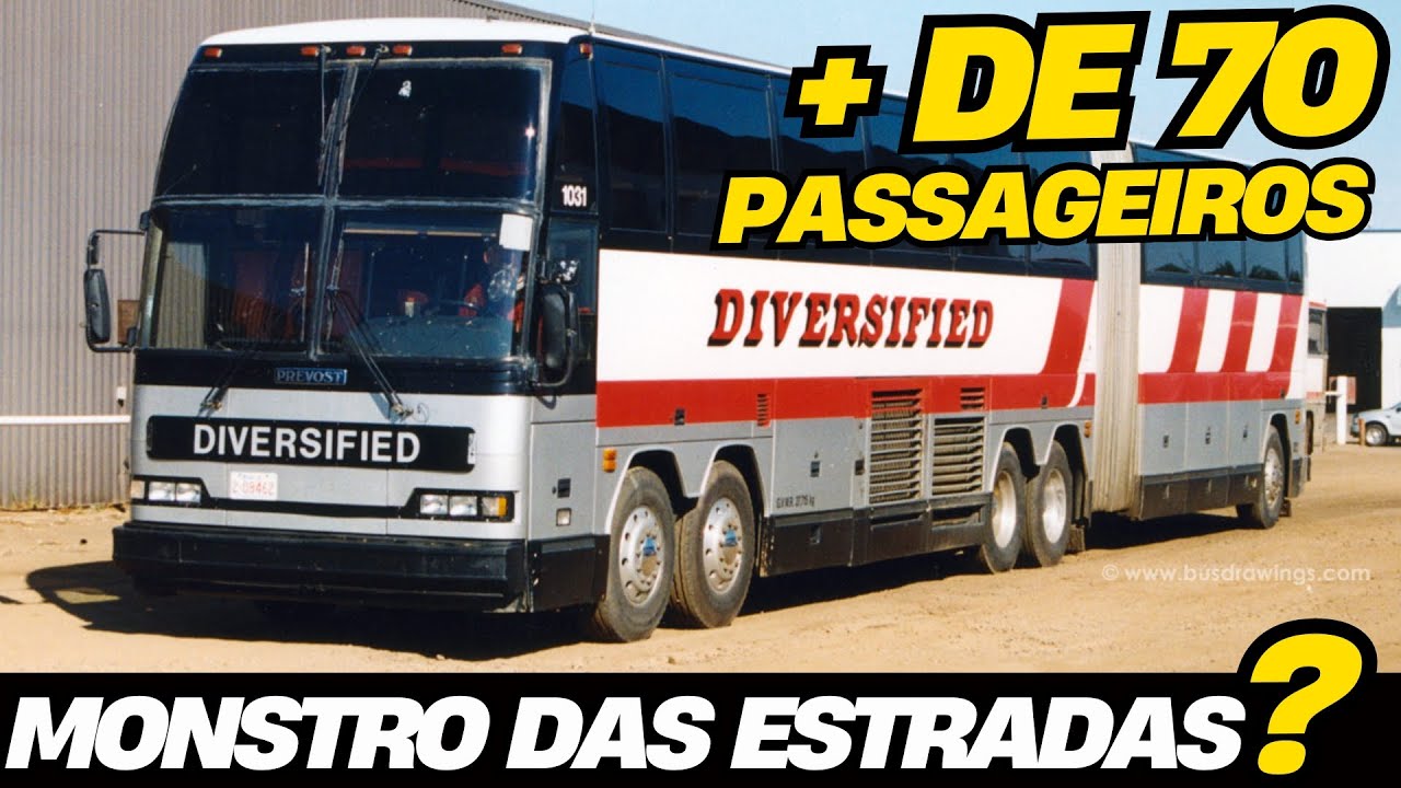 O ÔNIBUS RODOVIÁRIO MAIS MONSTRUOSO QUE VOCÊ JÁ VIU | 500CV DE FORÇA | PREVOST H5-60