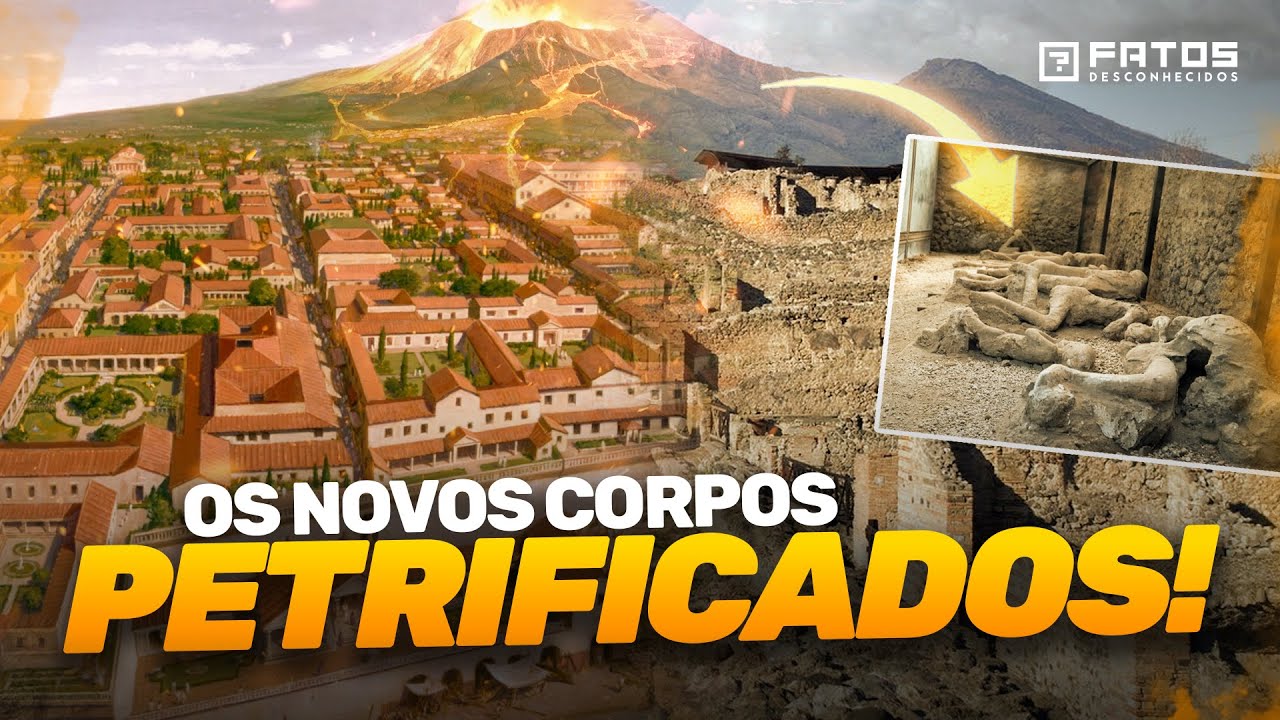 Corpos de Pompeia: Viraram pedras e as novidades da cidade destru&iacute;da pelo vulc&atilde;o ves&uacute;vio