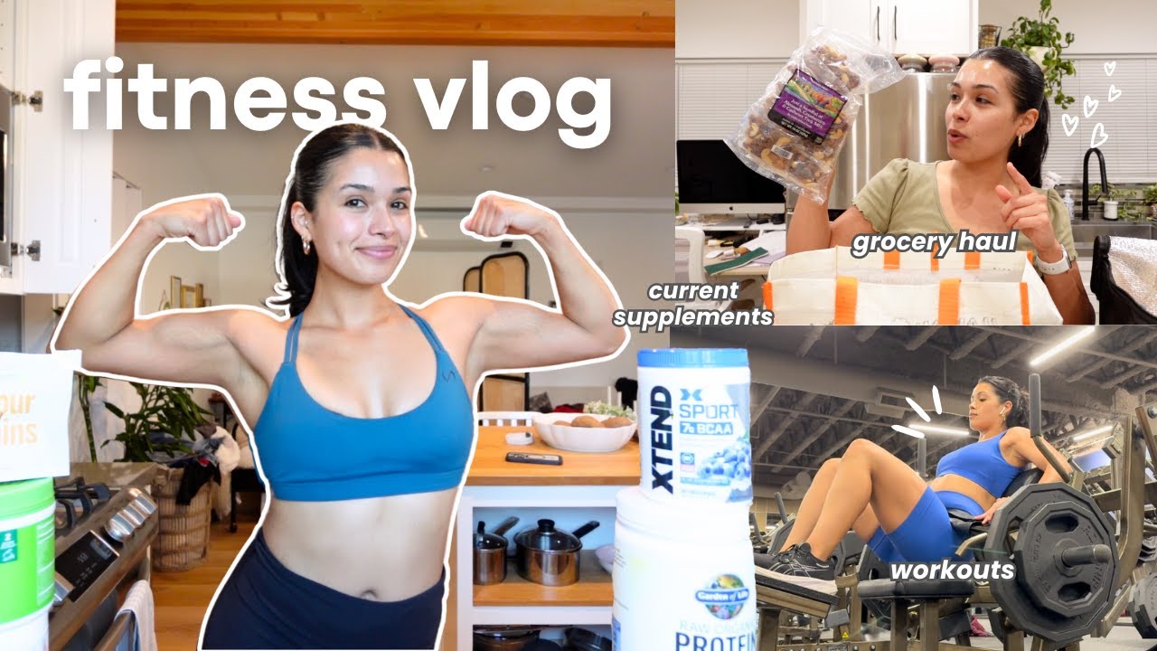 FITNESS VLOG | weekend workouts, healthy meals & my fave supplements!