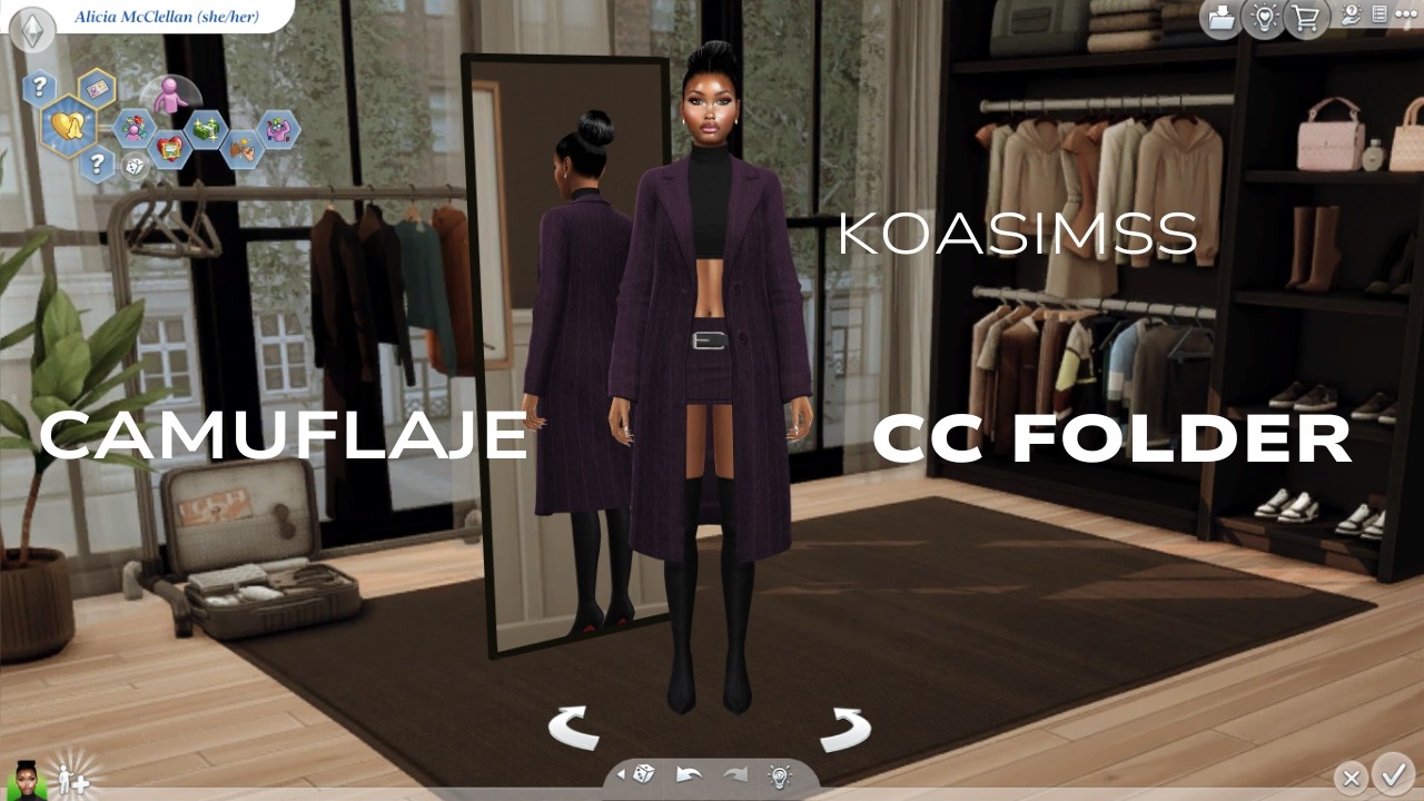 Sims 4- Camuflaje All in one CC Folder- Koasimss