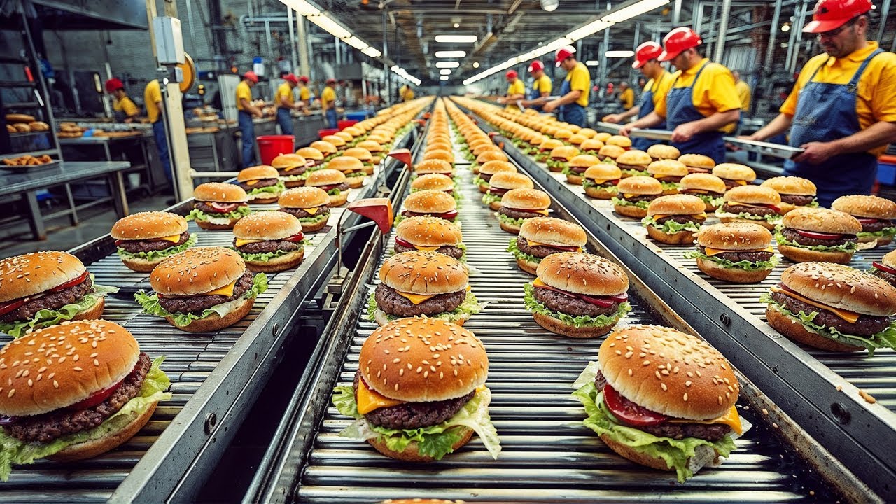 CÓMO SE HACEN LAS HAMBURGUESAS DE MCDONALD'S. LA PRODUCCIÓN DE ALIMENTOS