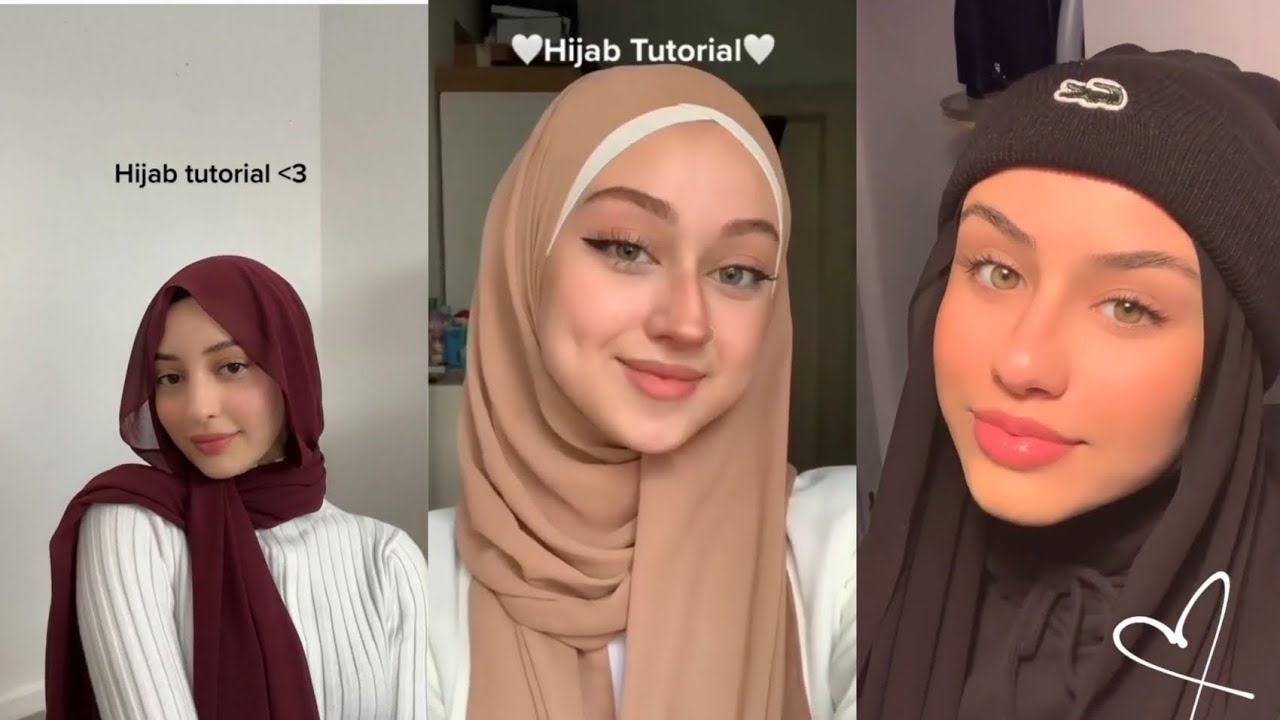 Hijab tutorial♡ ~Tiktok compilation//#hijab #hijabstyle