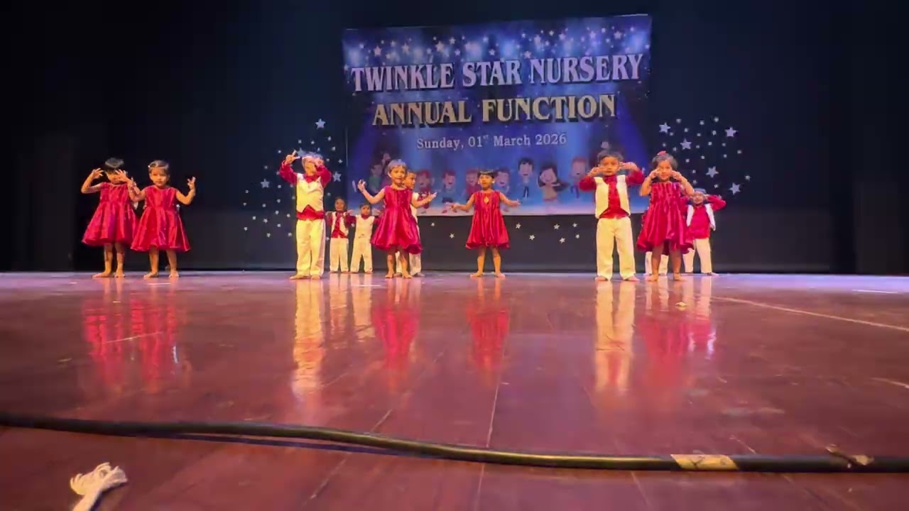 “Aankh Maare” dance performance by playgroup students of Twinkle Star Nursery.🤩