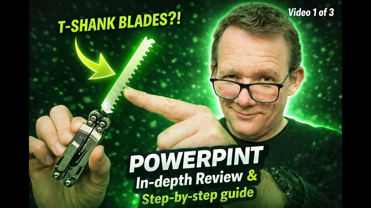 Pt 1 of 3 SOG PowerPint:The Compact Multitool That Can Use T-Shank Blades?!- review #edchacks #howto