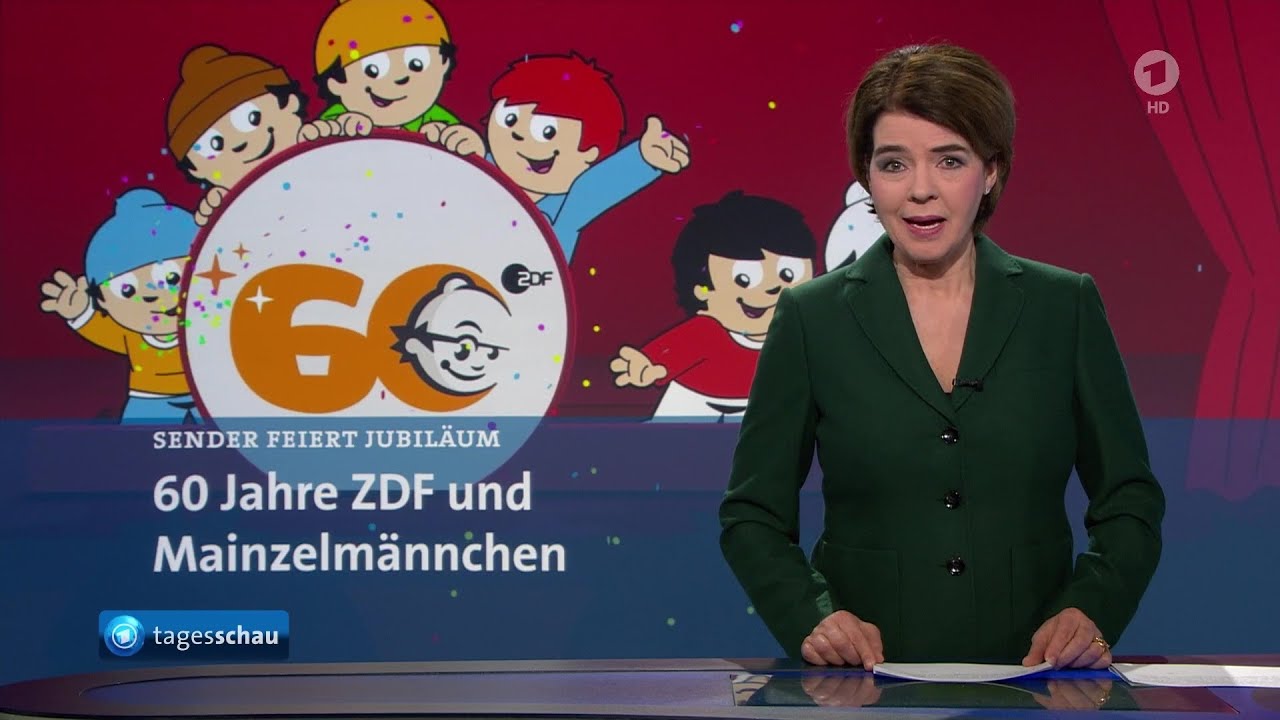 Tagesschau zu 60 Jahre ZDF und Mainzelmännchen (2023)