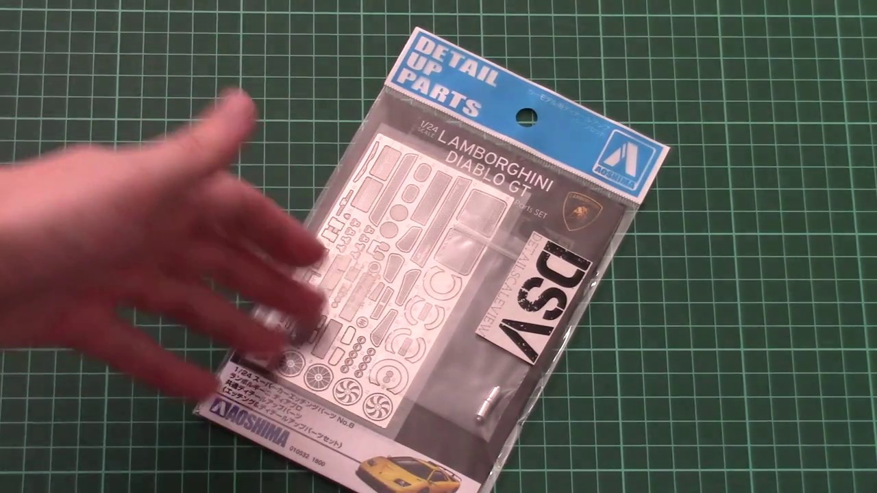 Aoshima 1/24 Lamborghini Diablo GT PE Set (01053) Review