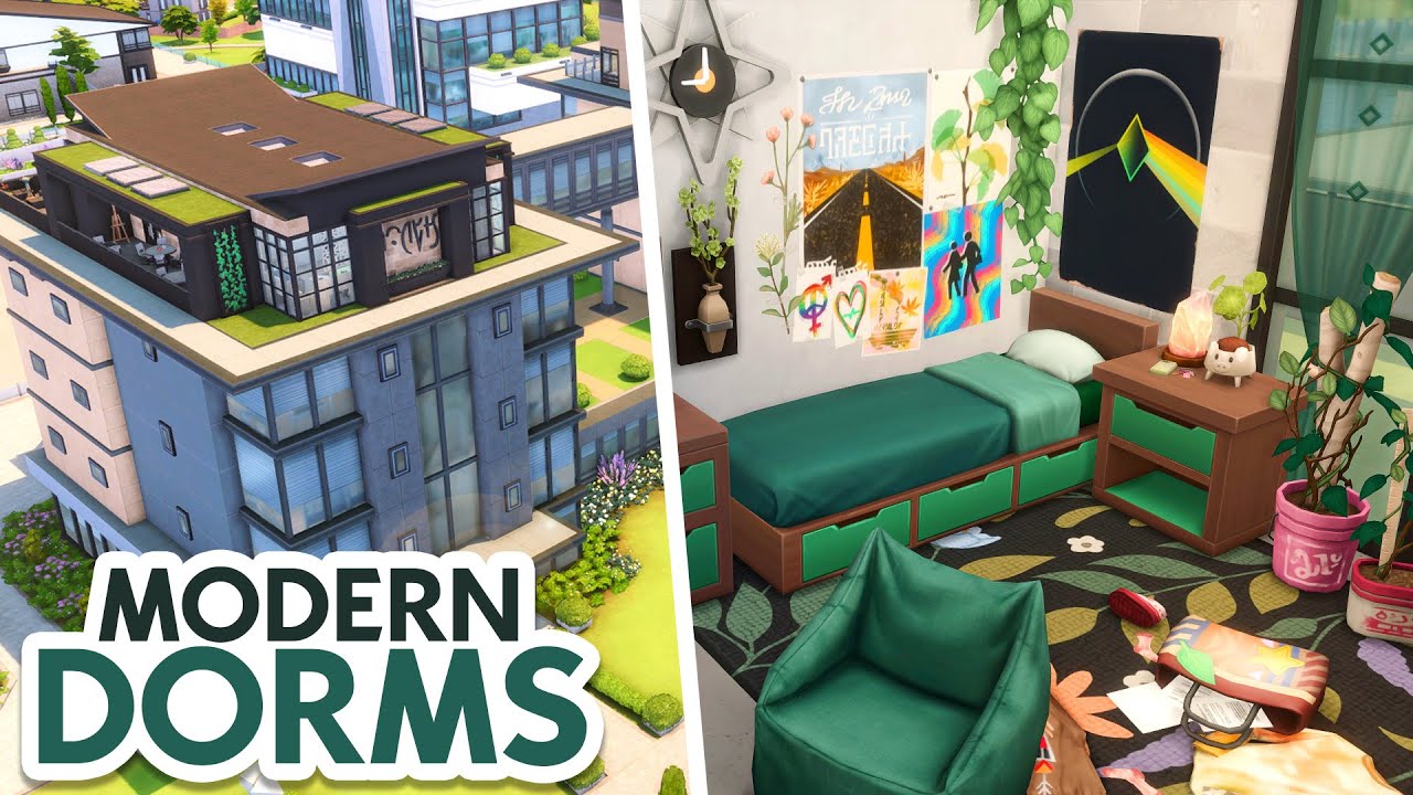 Modern Student Housing 📚🎓 // The Sims 4 Speed Build