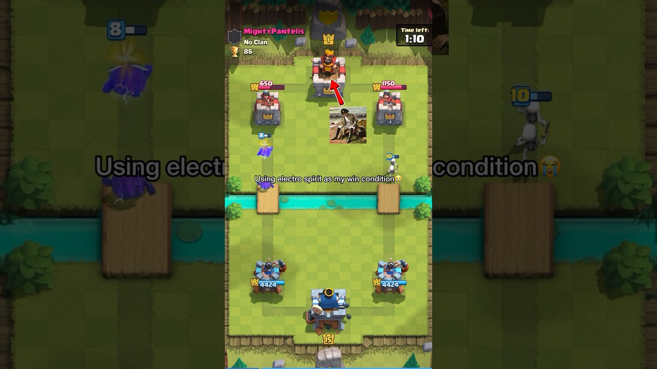 Bro couldn&rsquo;t handle 1.4 e-spirit cycle😭 #clashroyale #shorts