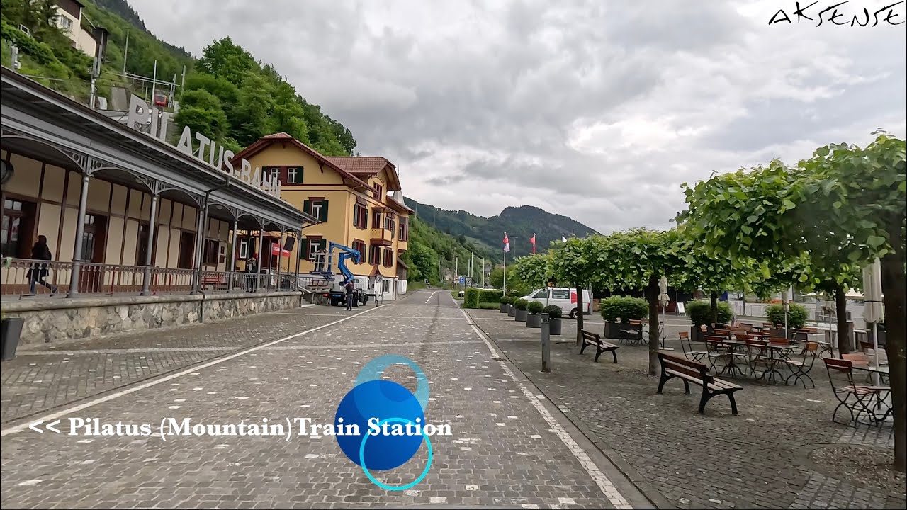 Giswil to Pilatus Bahn Station / Alpnachstad, Switzerland | Car drive view | 4K UHD video