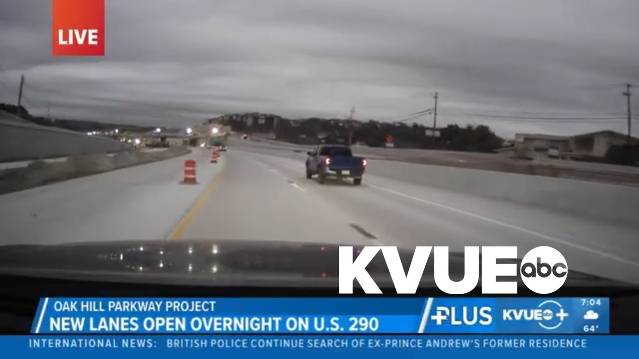 New lanes open on US 290 southbound in southwest Austin