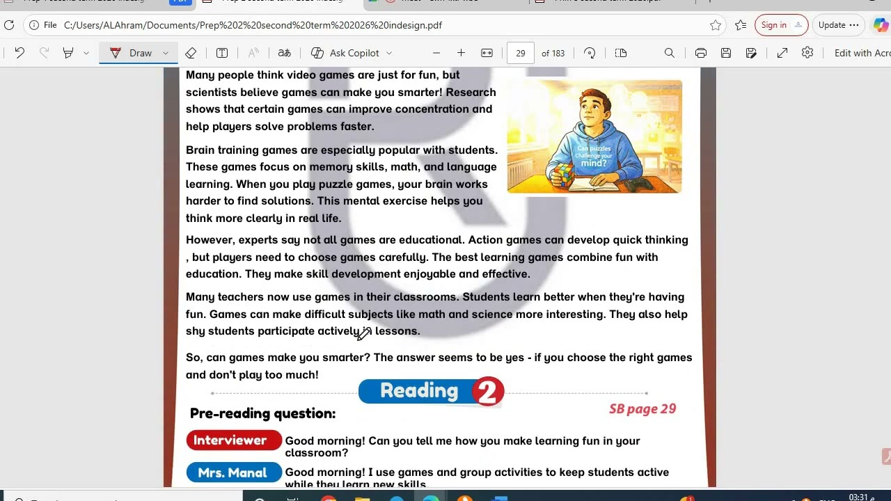 g8 unit8 lesson1 Heba Elgoharyالصف الثاني الاعدادي لغه انجليزيه ترم ثاني الوحده الثامنه الدرس الاول