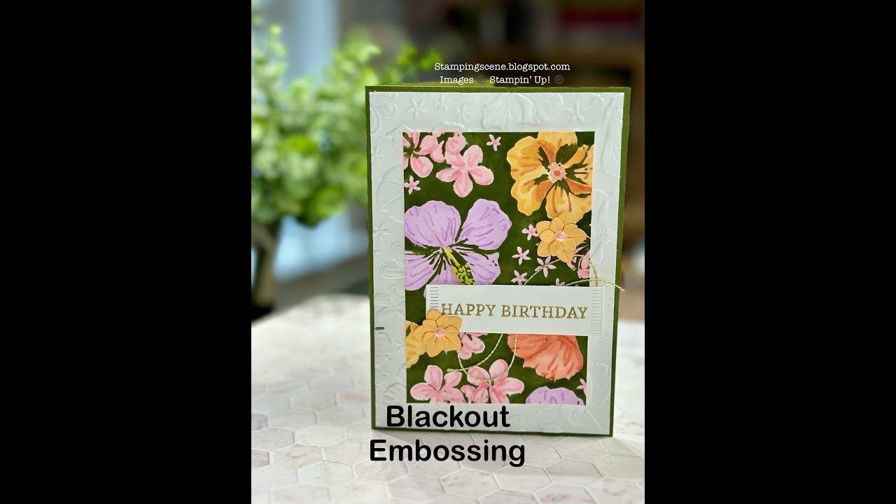 Blackout Embossing for card-making