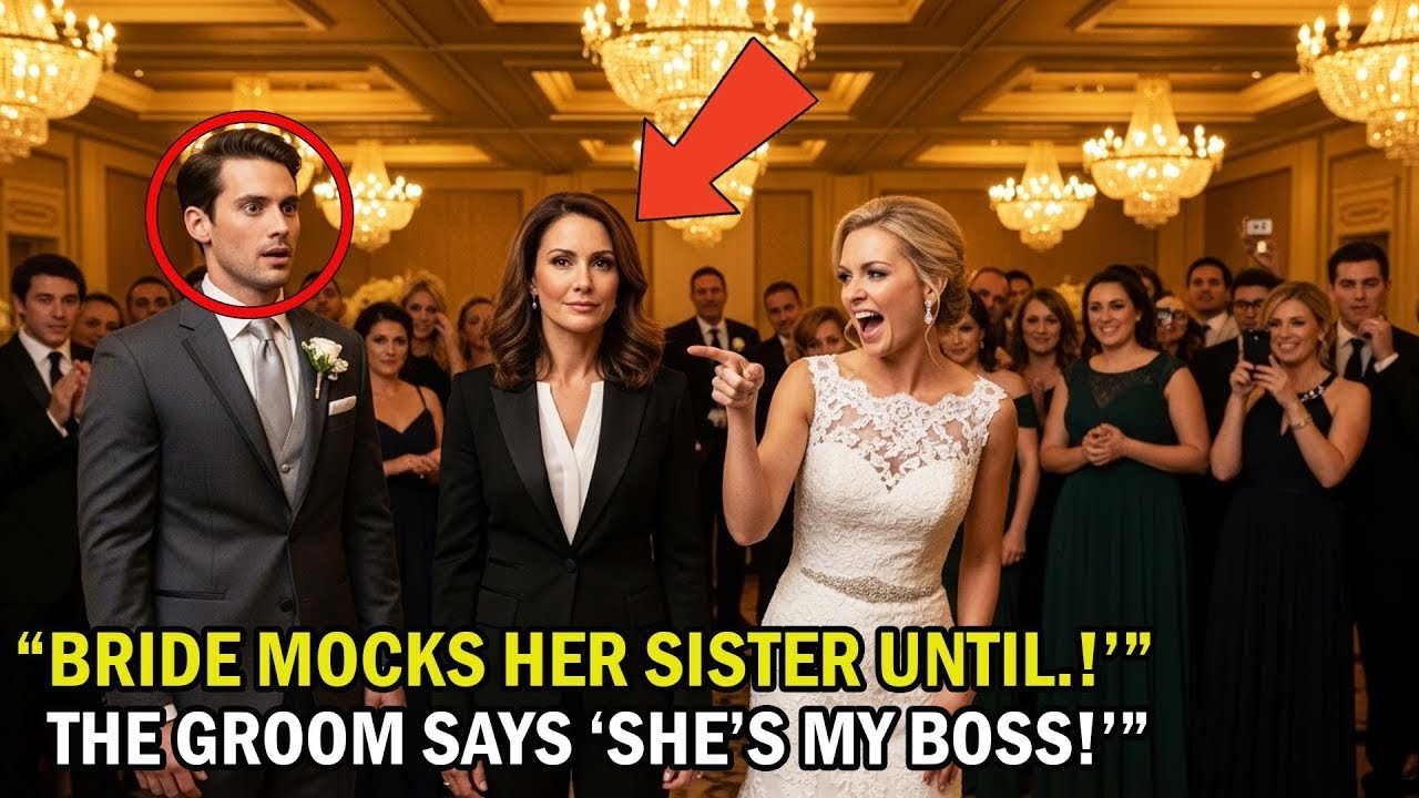 At Her Wedding, My Sister Called Me Just a Waitress — Then Her Billionaire Groom Bowed and Said,....
