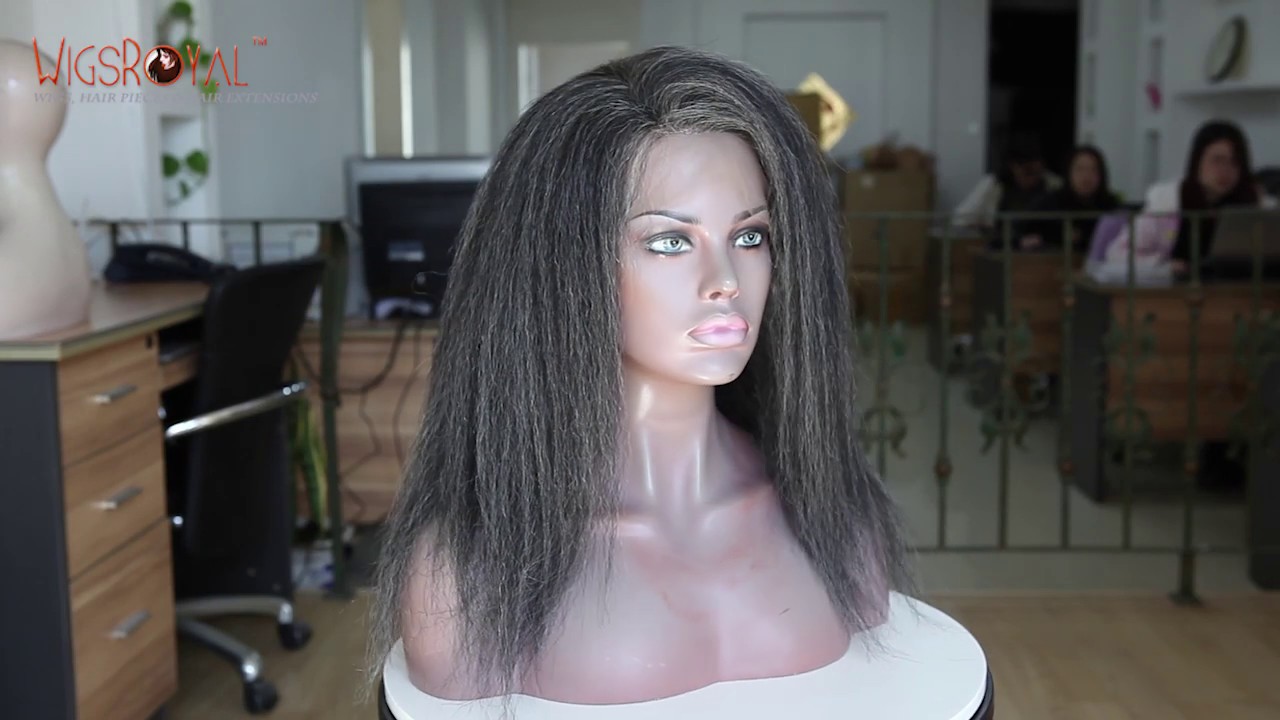 Realistic Grey Wig, Affordable Natural Wigs (KN -025401-1)