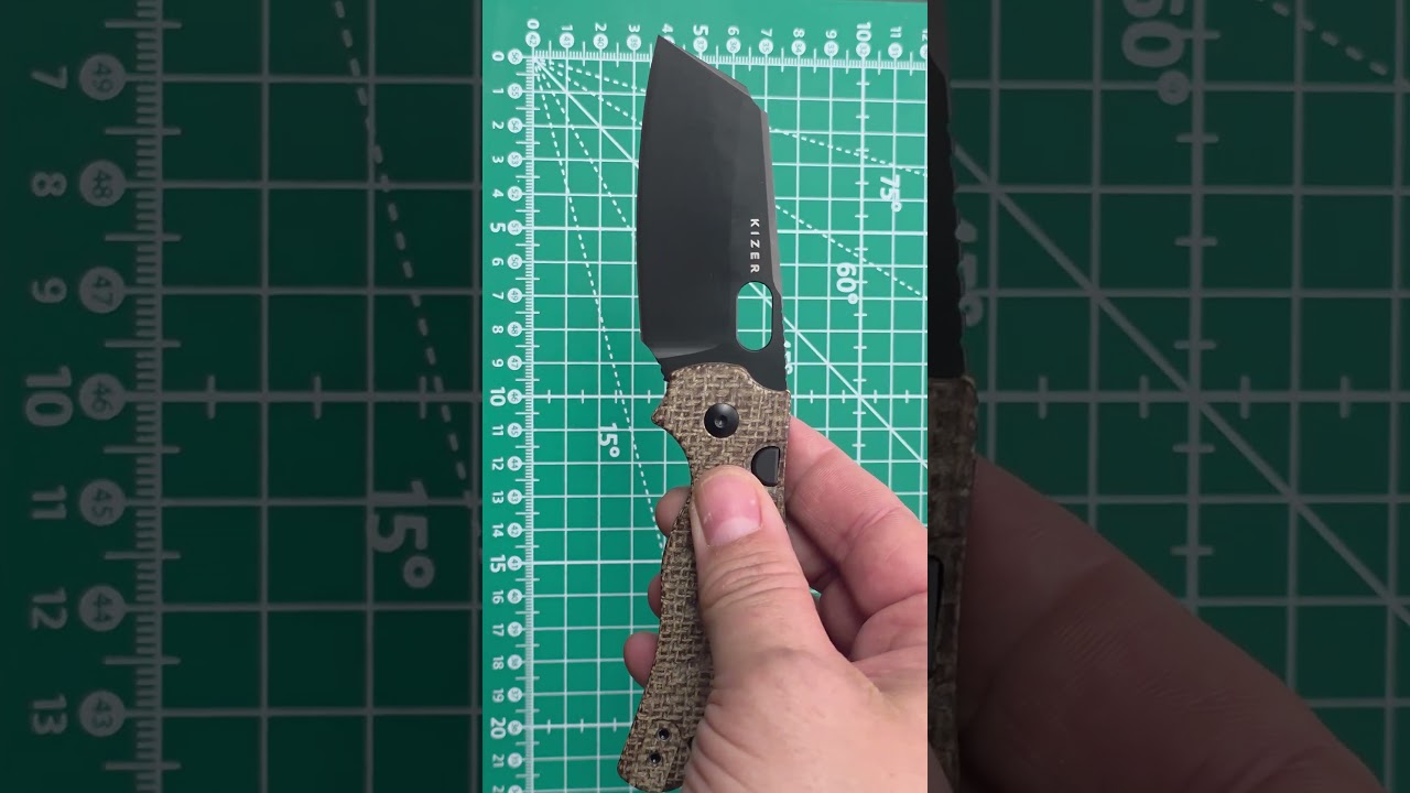N&oacute;ż Kizer C01C 2.9 BS Norplex UltreX Micarta ELMAX #edc #edcknife #pocketknifes