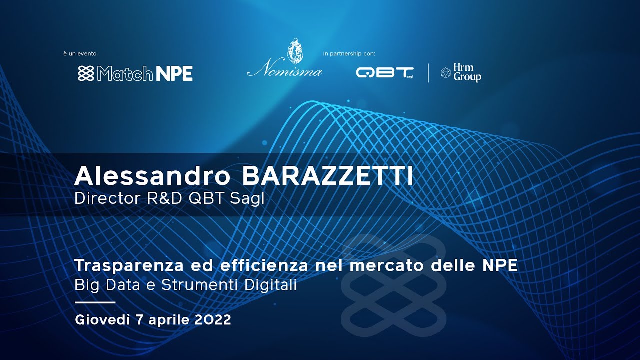 Trasparenza ed efficienza nel mercato delle NPE | Alessandro Barazzetti
