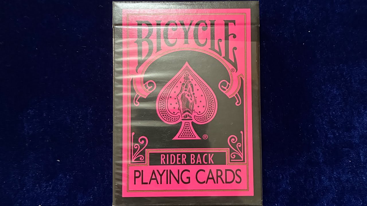 Jeu Bicycle -  Reverse (Rose et noir)