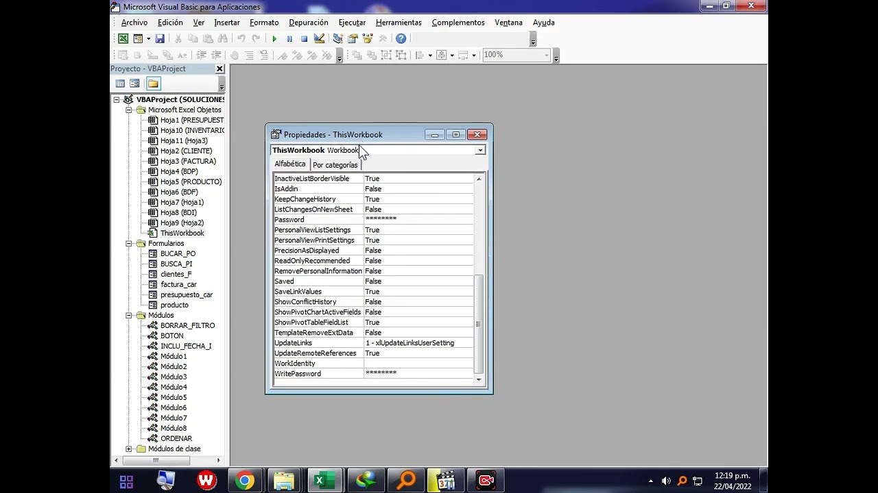 C&oacute;mo solucionar desconfiguraci&oacute;n del panel de ventanas en VBA de Excel -2022