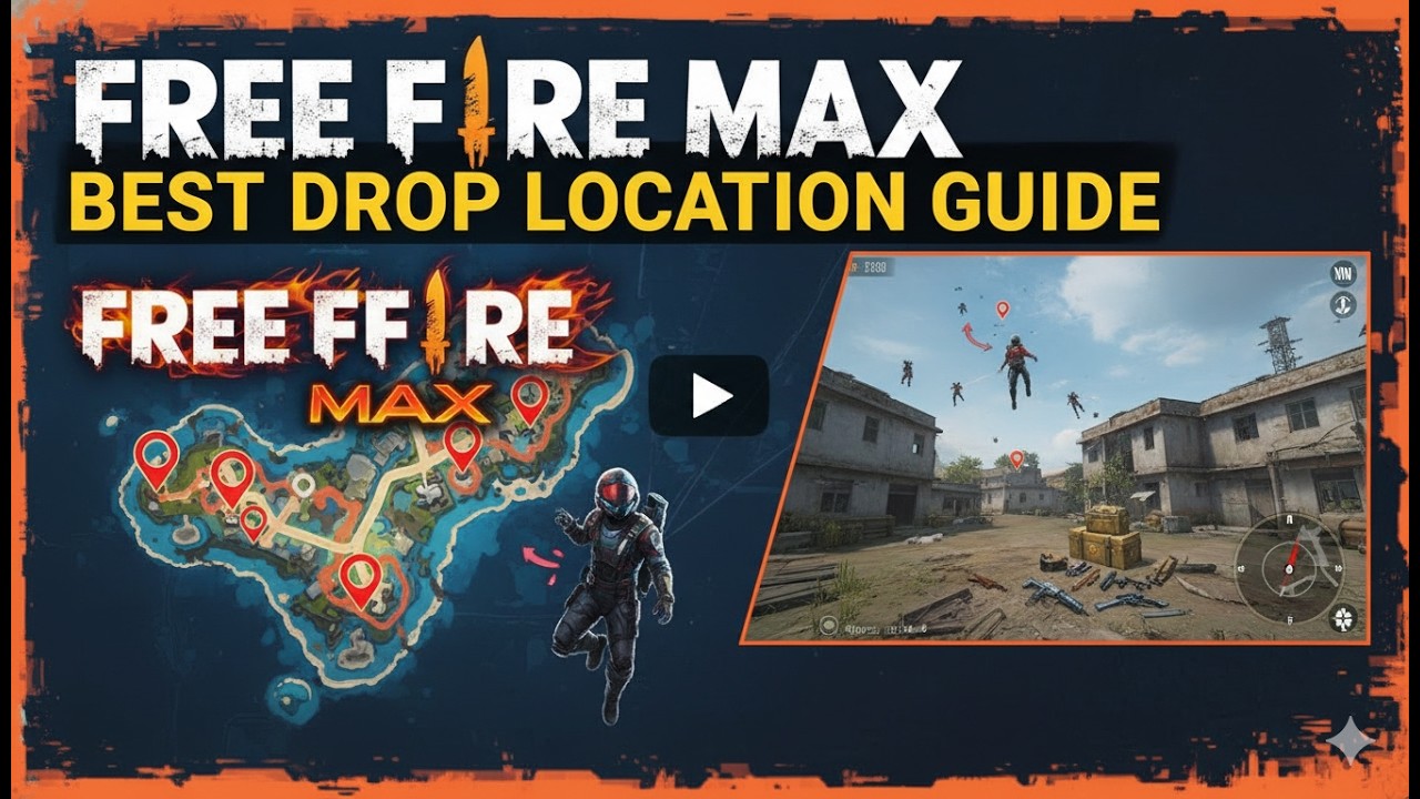🗺️🔥 Free Fire Max Best Drop Location Guide! 🎮