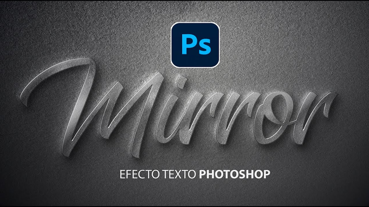 Efecto texto relieve photoshop