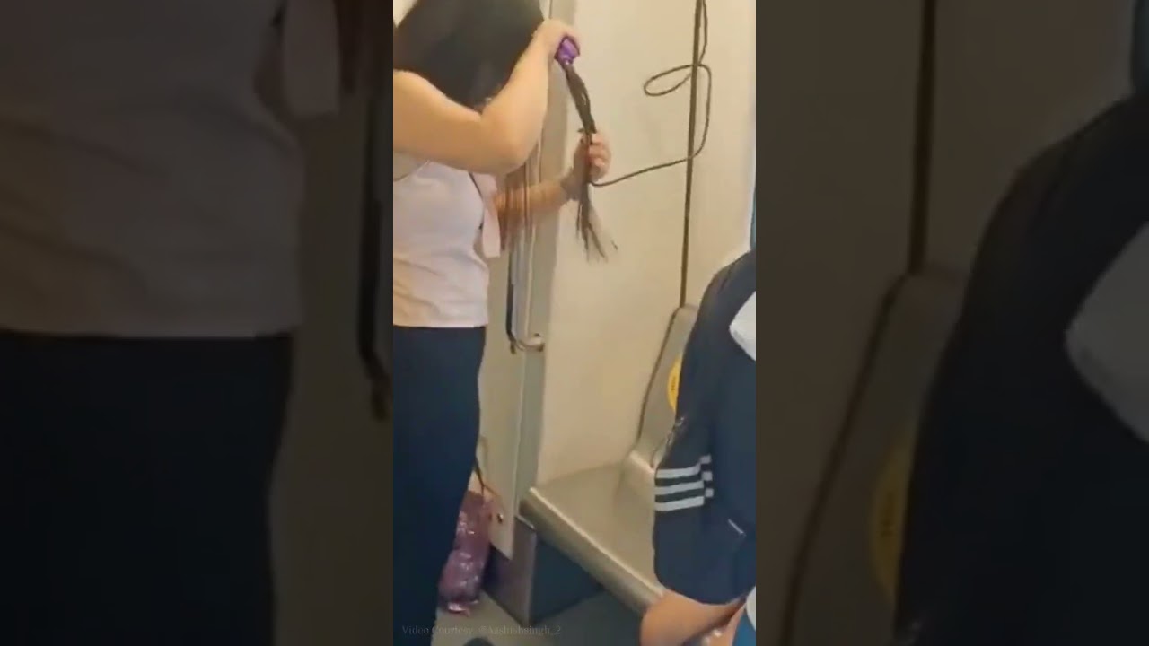 Woman Straightens Hair In Delhi Metro, WATCH | 