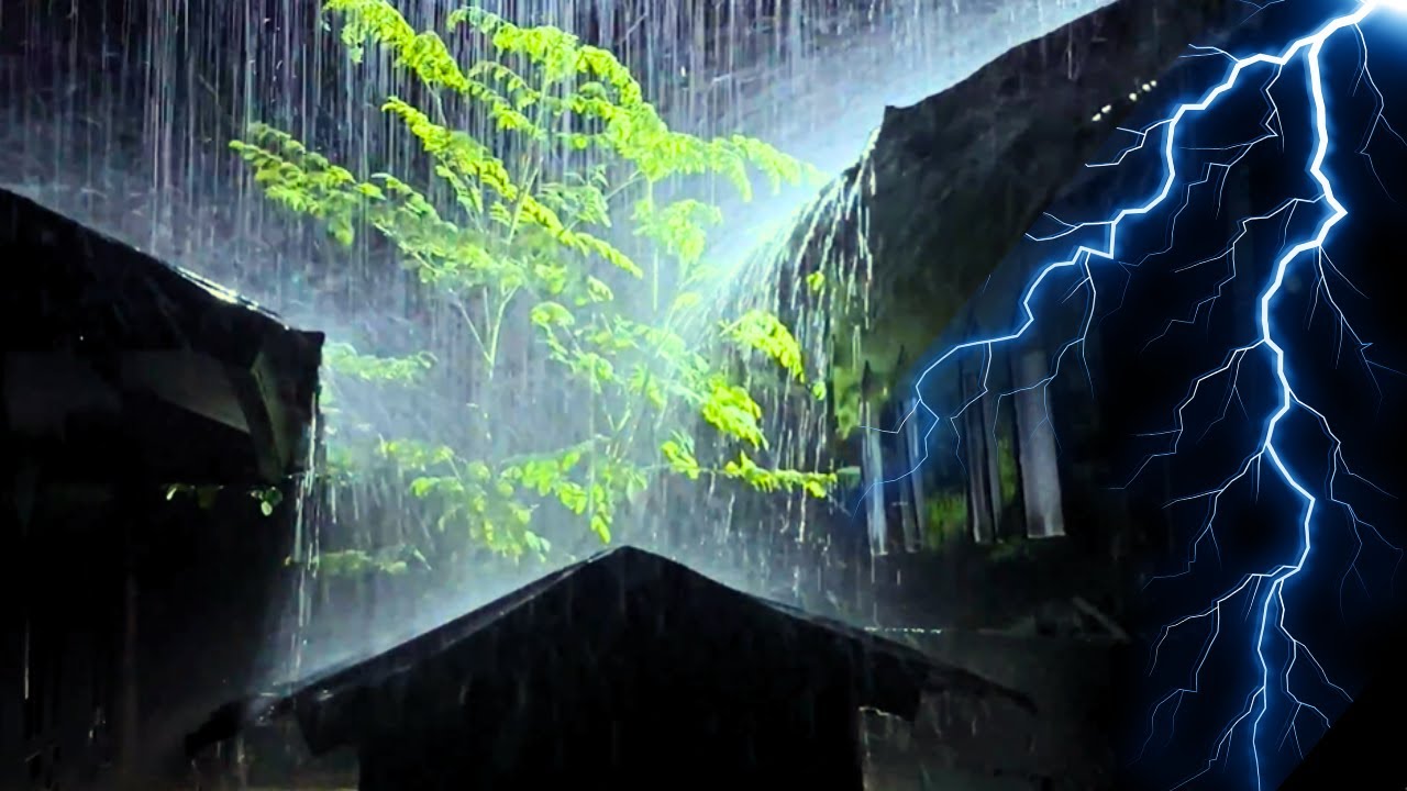 HEAVY RAIN AND THUNDER SOUNDS - DEEP SLEEP | Thunderstorm for Sleeping - #Sounds Of Rain