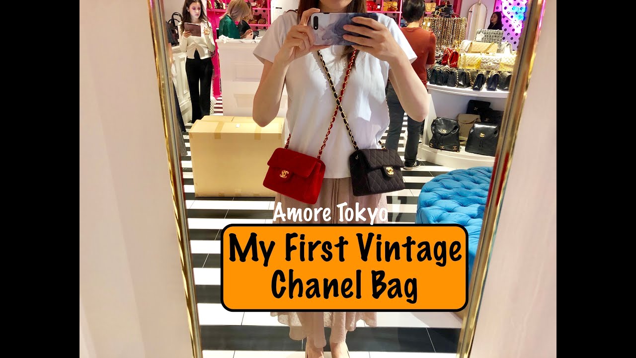 My First Vintage Chanel Bag👏Shop with Me @Amore Tokyo🇯🇵Preloved Chanel Square Mini➕Classic Flap